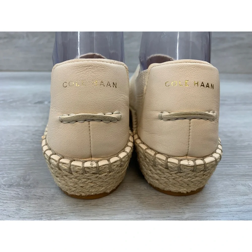 Cole Haan Women's Cloudfeel Stitchlite Espadrille Flats Beige 6 Comfort Shoes